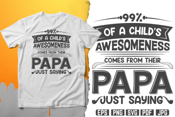 Fathers Day SVG T-Shirt Design Vector