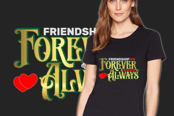 Friendship Day T Shirt Design for Girls