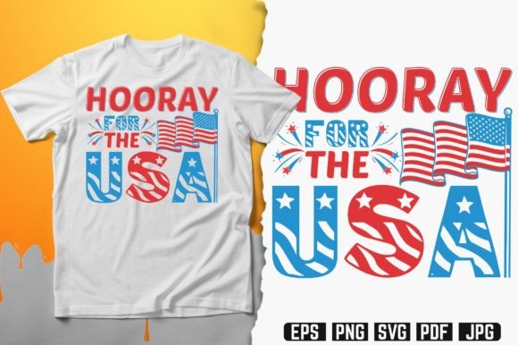 Hooray for the USA T-Shirt Design Vector: A Versatile Tool for Creative Expression