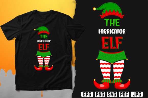 The Fabricator Elf T-Shirt Design Vector