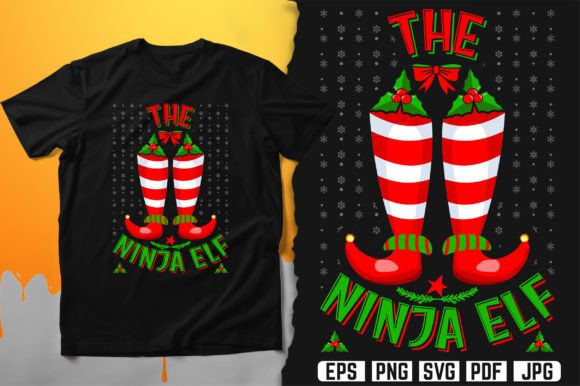 The Ninja Elf T-Shirt Design Vector: A Versatile Asset for Creative Entrepreneurs